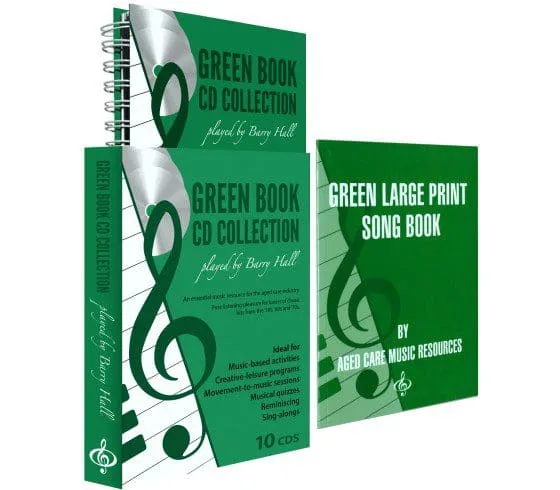 Green Book CD Collection & Green Large Print Song Book