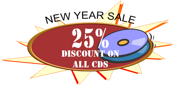 25 PERCENT DISCOUNT on ALL CDS