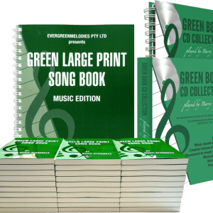Green Large Print Song Book Collection GBC2001