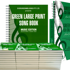Green Large Print Song Book Bundle GBC2101
