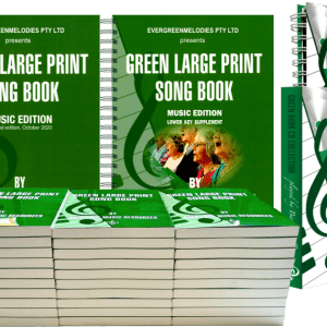Green Large Print Song book Bundle GBC2101LK