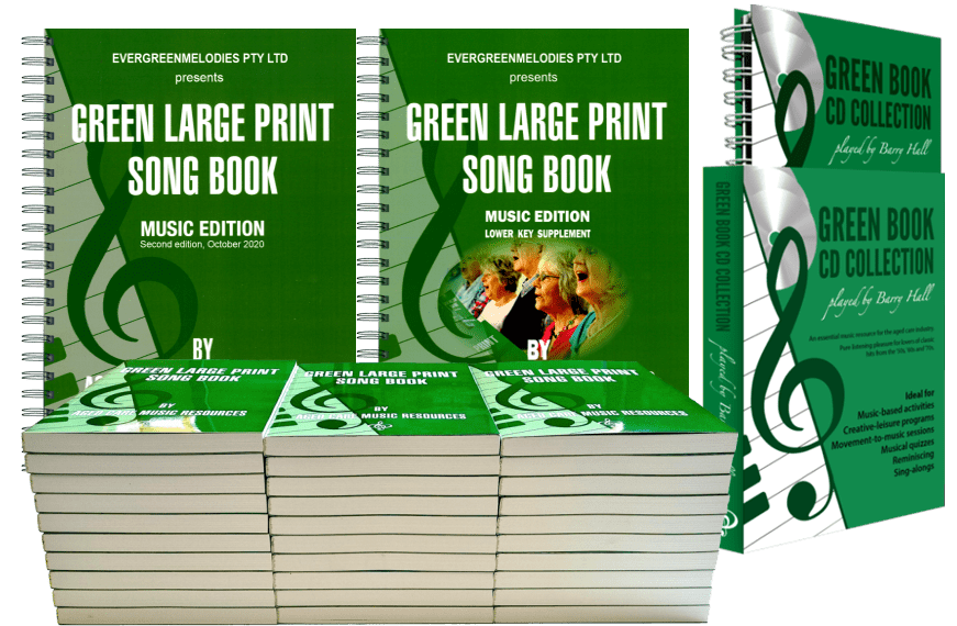 Green Large Print Song book Bundle GBC2101LK