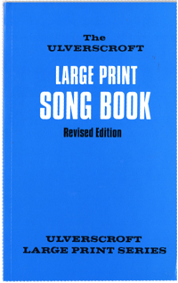 BLUE LARGE PRINT SONG BOOK by Ulverscroft